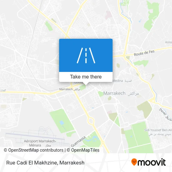 Rue Cadi El Makhzine map