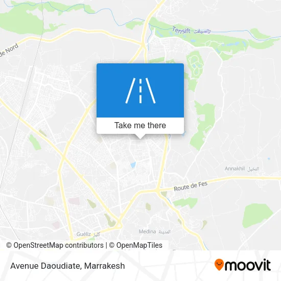 Avenue Daoudiate map