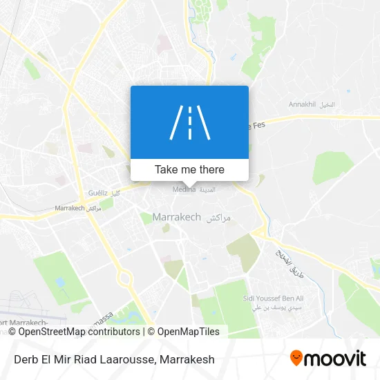 Derb El Mir Riad Laarousse map