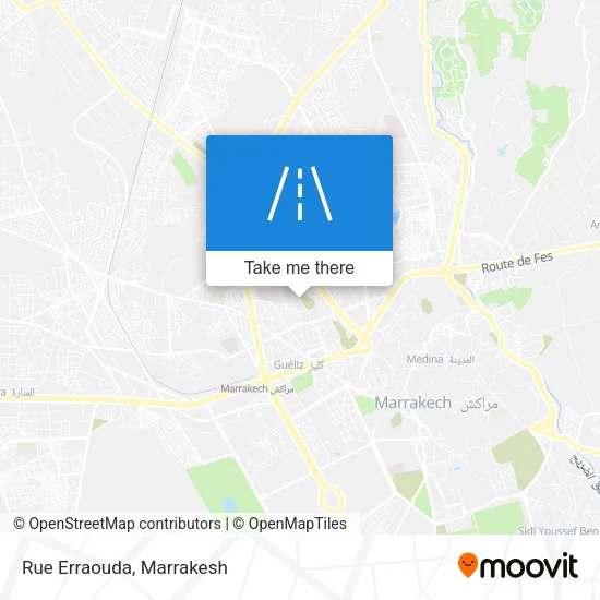 Rue Erraouda map