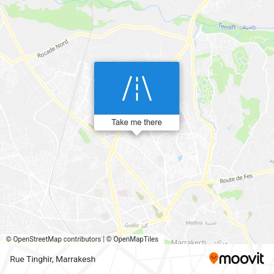 Rue Tinghir map