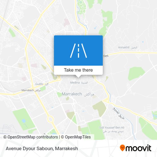 Avenue Dyour Saboun map