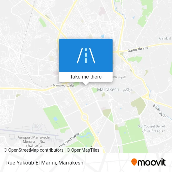 Rue Yakoub El Marini map
