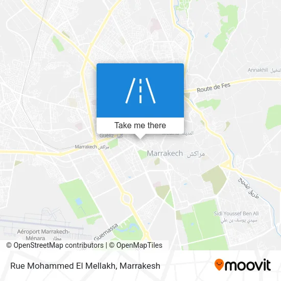Rue Mohammed El Mellakh map