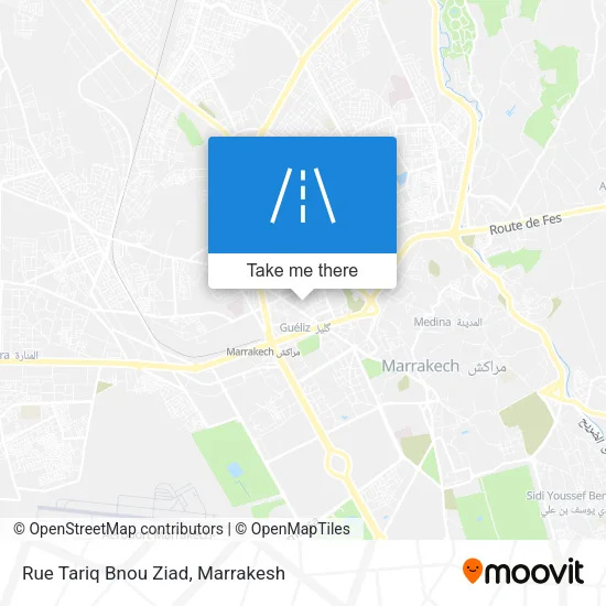 Rue Tariq Bnou Ziad map