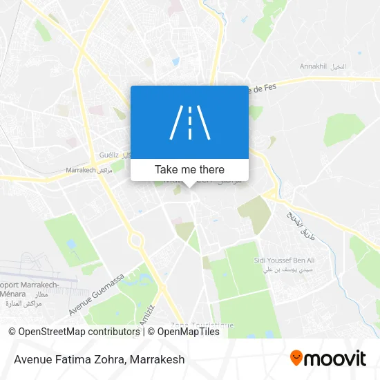 Avenue Fatima Zohra map