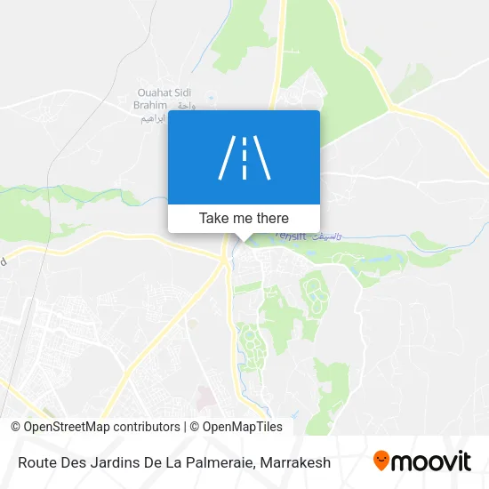 Route Des Jardins De La Palmeraie map