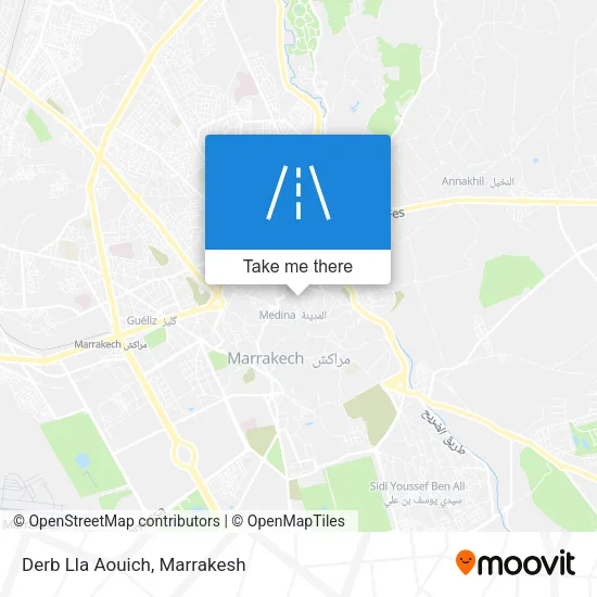 Derb Lla Aouich map