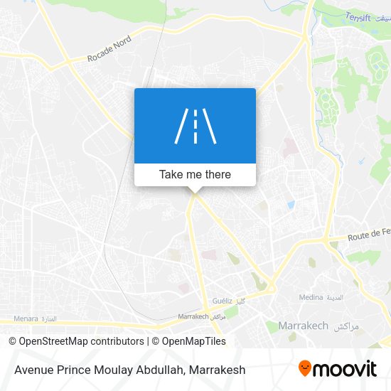 Avenue Prince Moulay Abdullah map