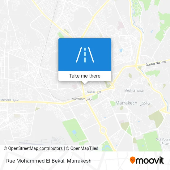 Rue Mohammed El Bekal map
