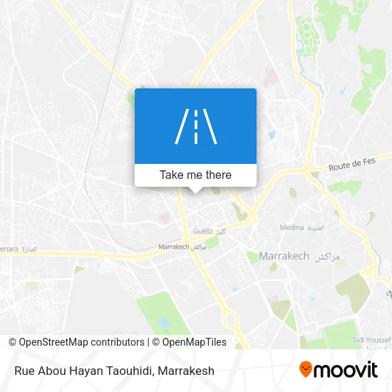 Rue Abou Hayan Taouhidi map