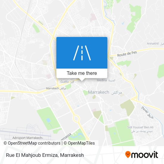 Rue El Mahjoub Ermiza map