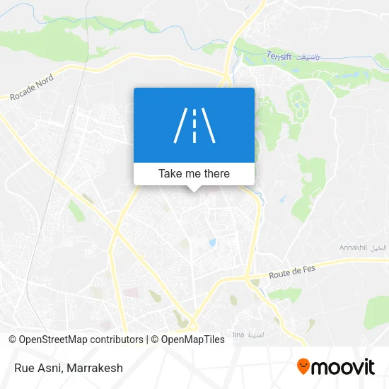 Rue Asni map