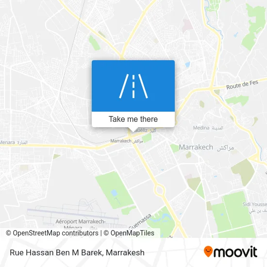 Rue Hassan Ben M Barek map