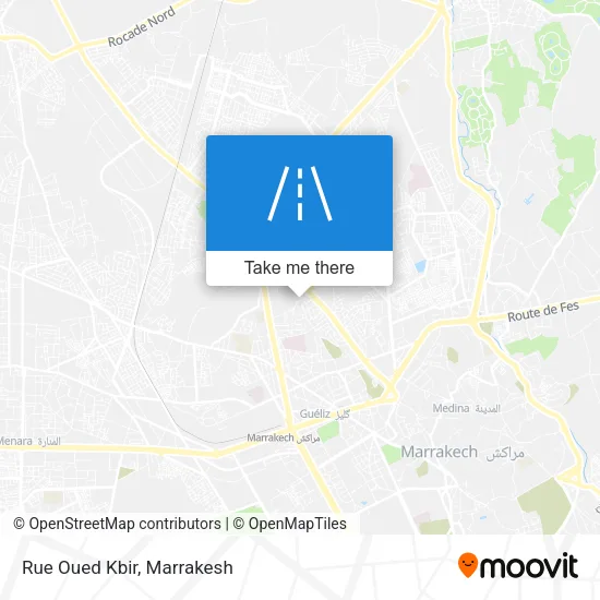 Rue Oued Kbir map