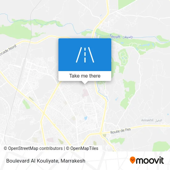 Boulevard Al Kouliyate map