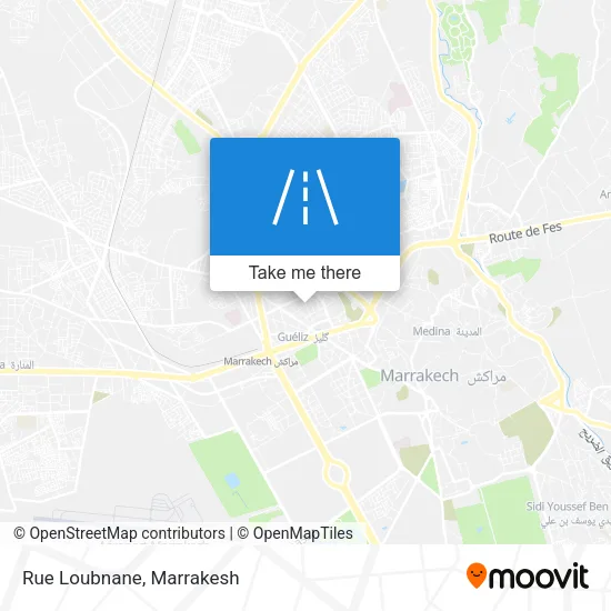 Rue Loubnane map