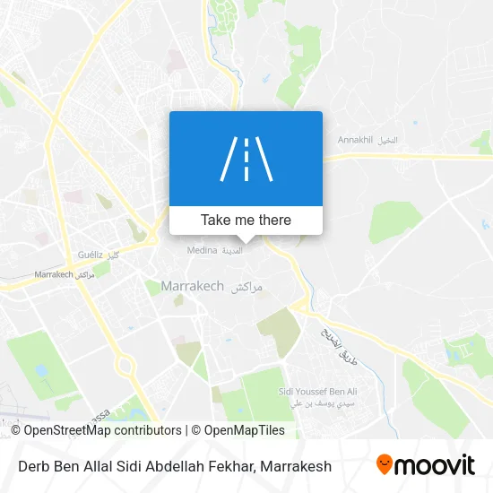 Derb Ben Allal Sidi Abdellah Fekhar map