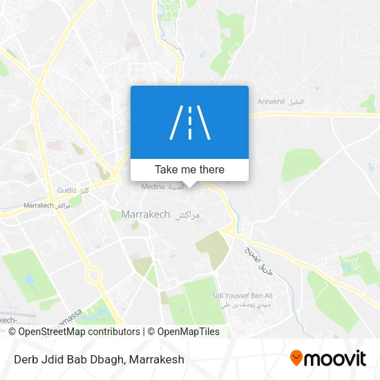Derb Jdid Bab Dbagh map