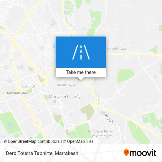 Derb Toudra Tabhirte map