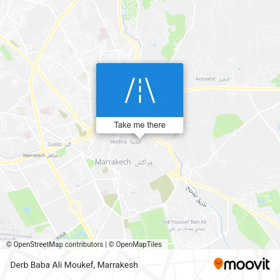 Derb Baba Ali Moukef map