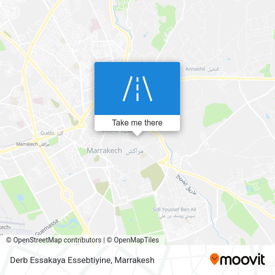 Derb Essakaya Essebtiyine map