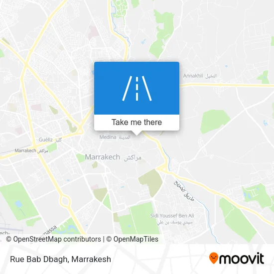 Rue Bab Dbagh map