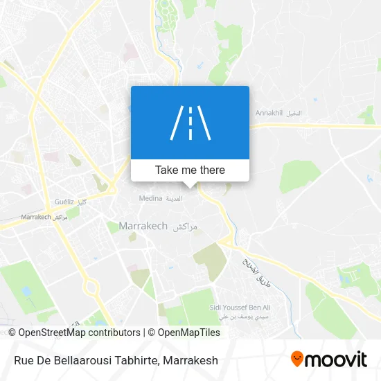 Rue De Bellaarousi Tabhirte map