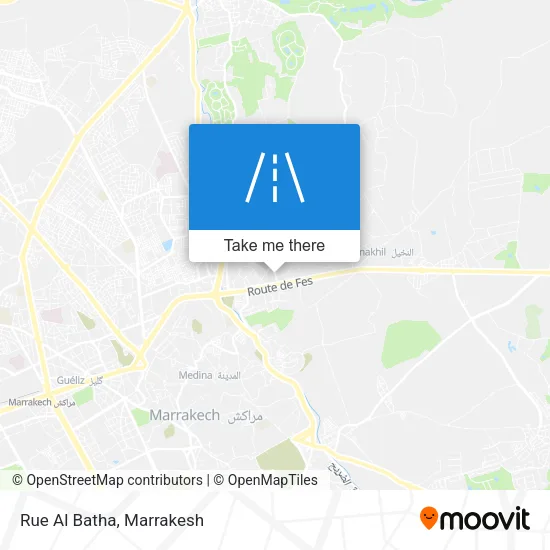 Rue Al Batha map