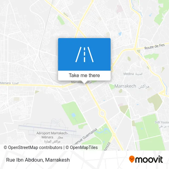 Rue Ibn Abdoun map