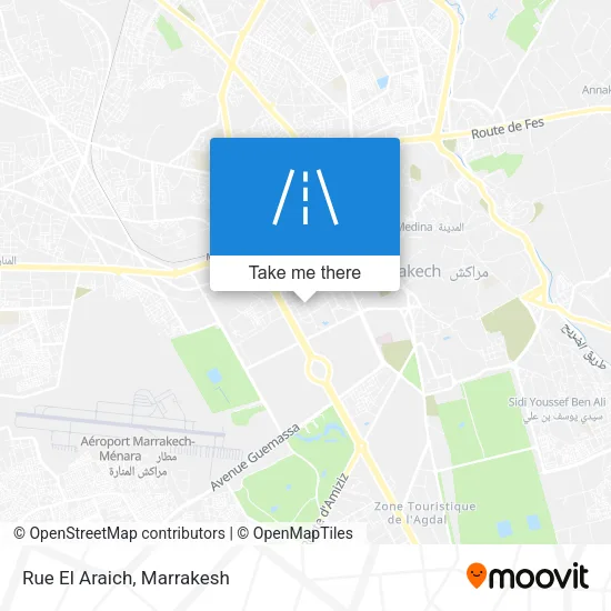 Rue El Araich map