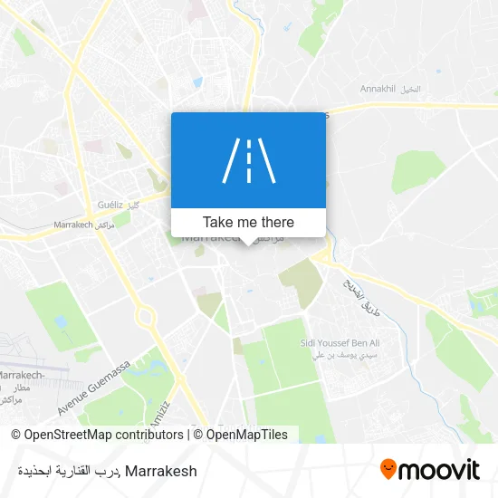 درب القنارية ابحذيدة map