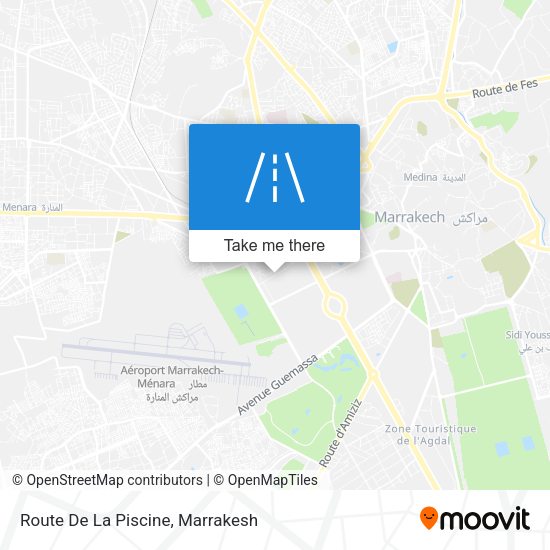 Route De La Piscine map