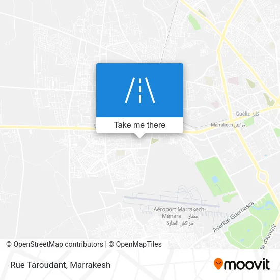 Rue Taroudant map