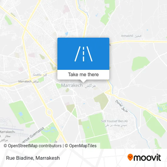 Rue Biadine map