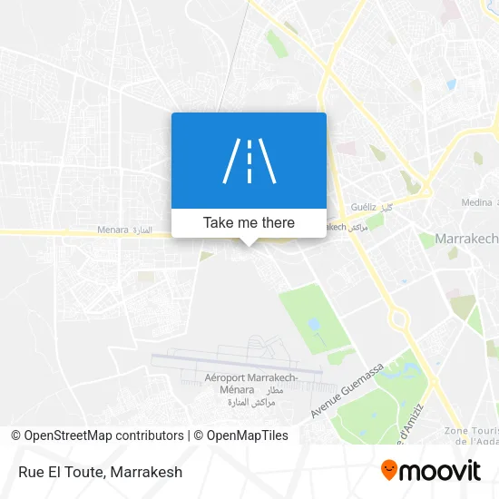 Rue El Toute map