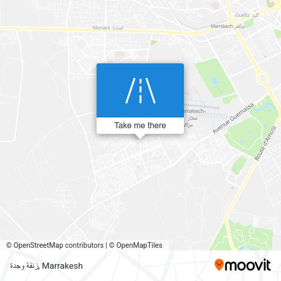 زنقة وجدة map