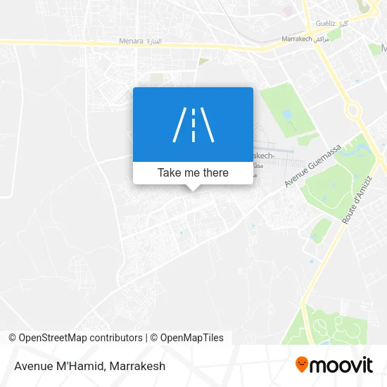 Avenue M'Hamid map