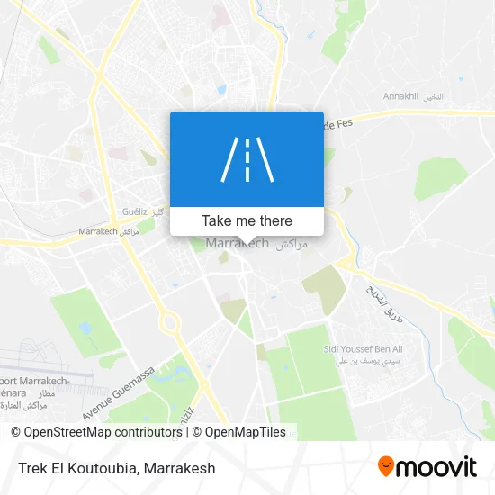 Trek El Koutoubia map
