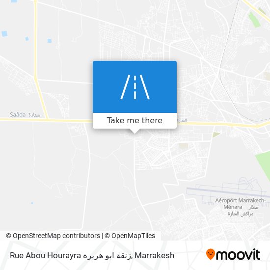 Rue Abou Hourayra زنقة ابو هريرة plan