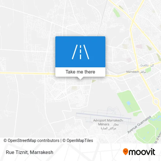 Rue Tiznit map