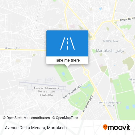 Avenue De La Menara map