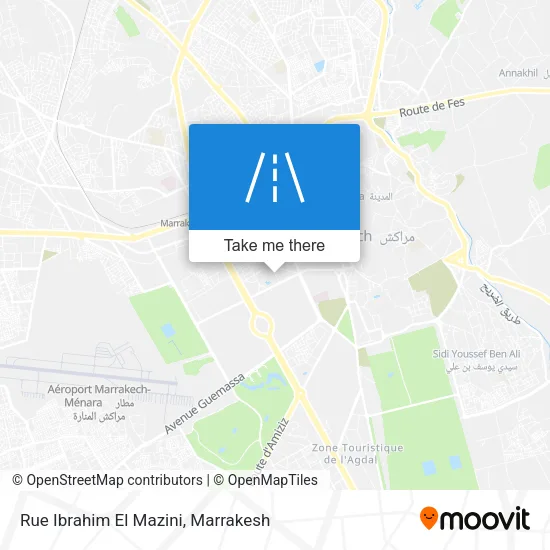 Rue Ibrahim El Mazini map