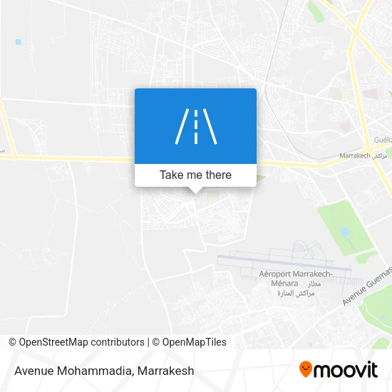 Avenue Mohammadia map