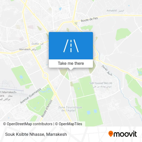 Souk Ksibte Nhasse map