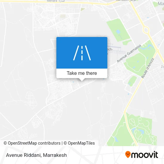 Avenue Riddani map