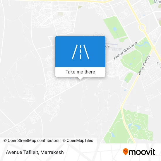 Avenue Tafilelt map