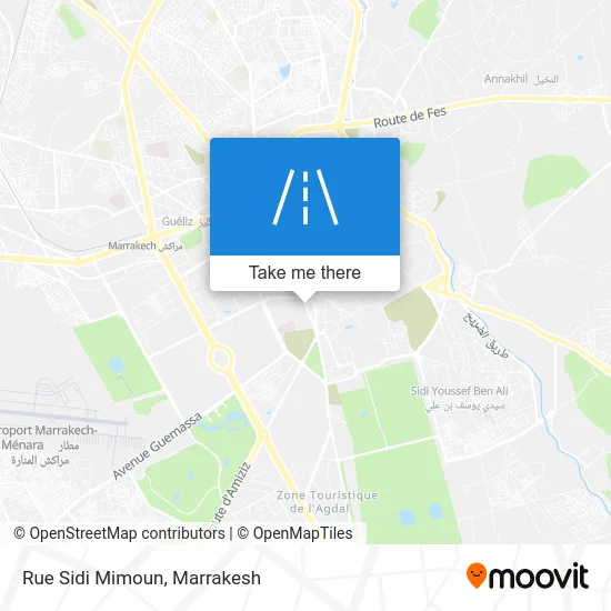 Sidi Mimoun Street map