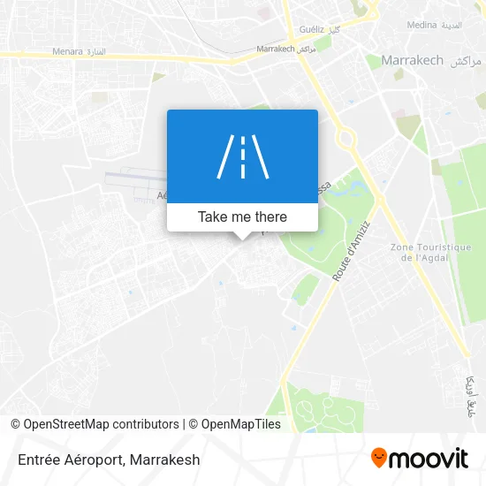 Entrée Aéroport map