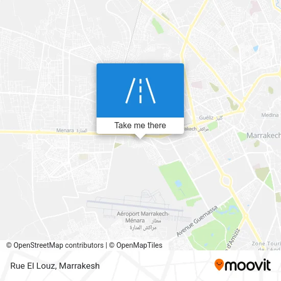 Rue El Louz map